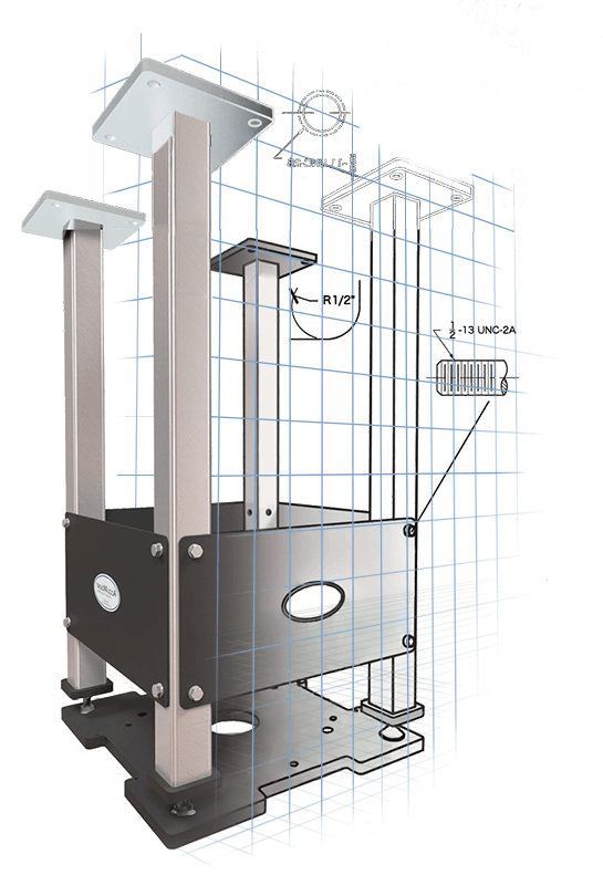 Accu-mount support drawing